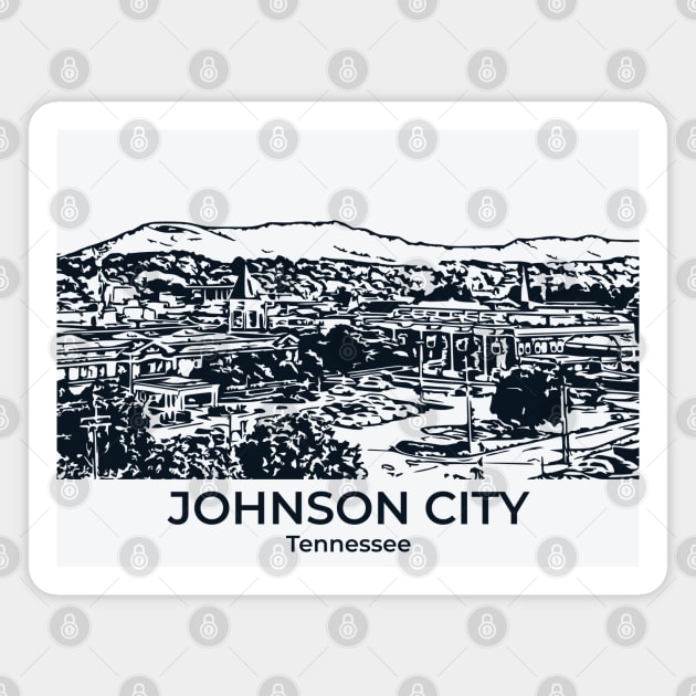 Johnson City - Tennessee Magnet by Lakeric